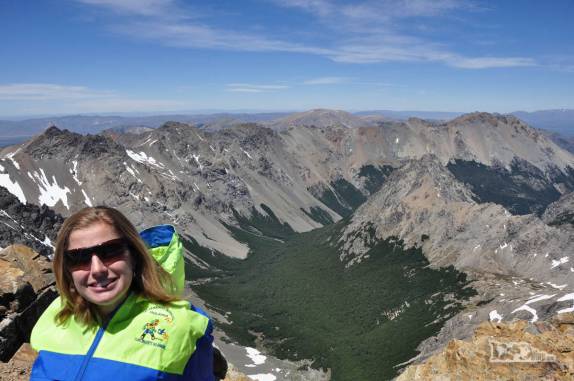 No cume do Cerro Piltriquitrón, em El Bolsón, na Argentina